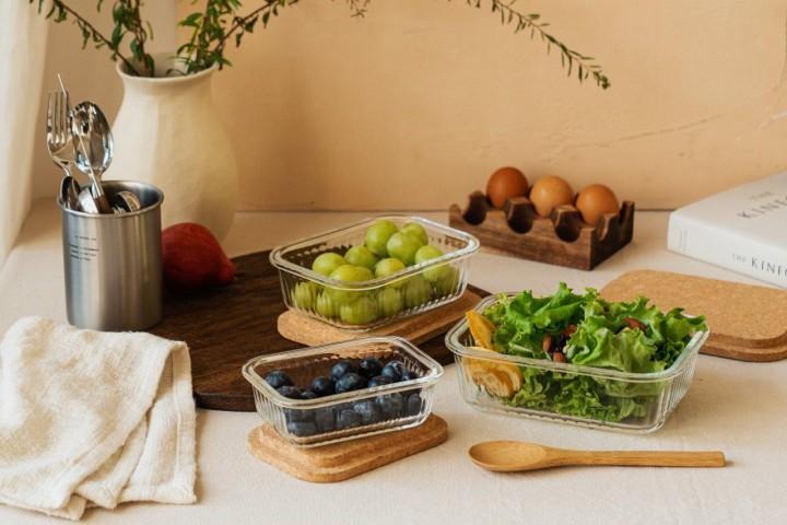 nuts innovations Aufbewahrungsbehälter rechteckig 3er Set