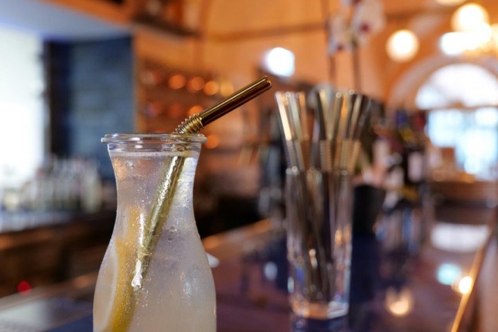 nuts innovations knickbarer Edelstahltrinkhalm 8er Set gold