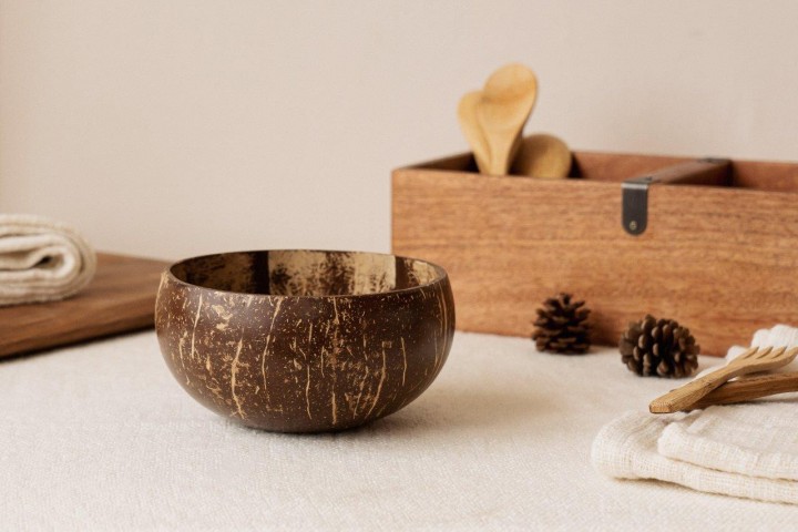 Nuts Innovations 1er Kokosnuss Schale Nature