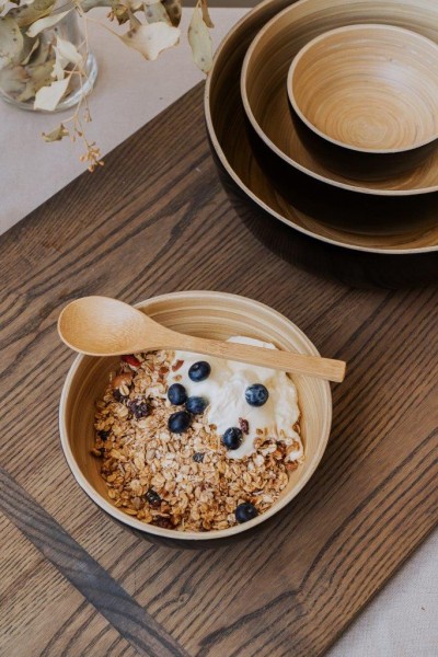 Nuts Innovations Bambus Müsli Löffel 16cm Natur