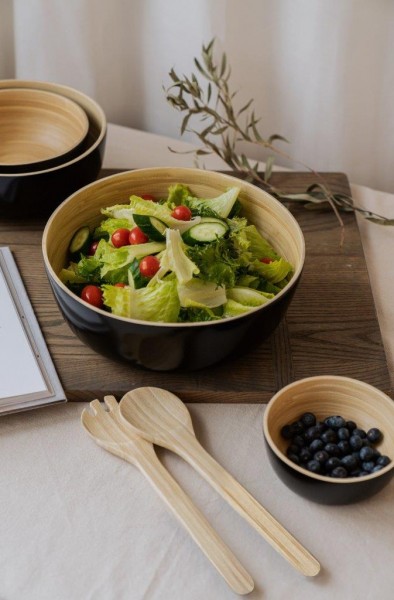 Nuts Innovations Bambus Salatbesteck 28cm