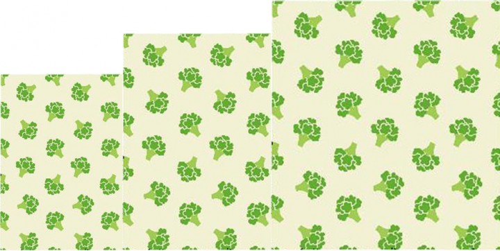 Nuts Innovations Bienenwachstücher "Gemüse" 3er Set