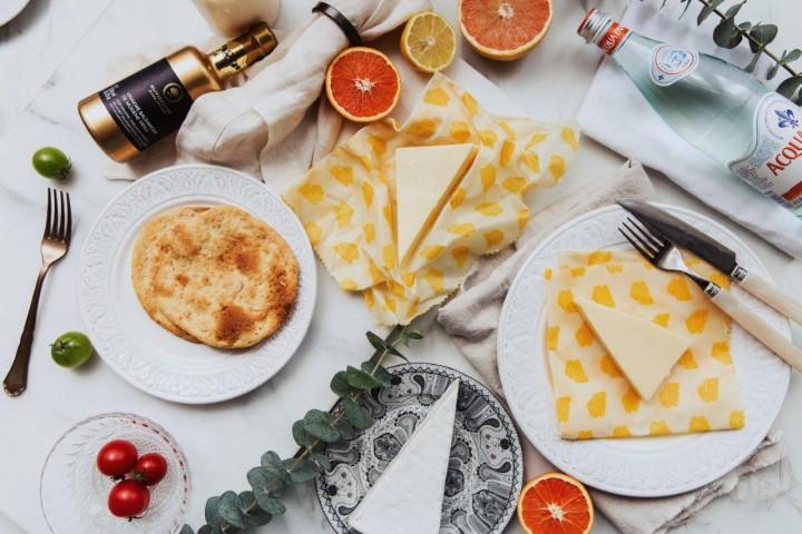 Nuts Innovations Bienenwachstücher "Käse" 3er Set