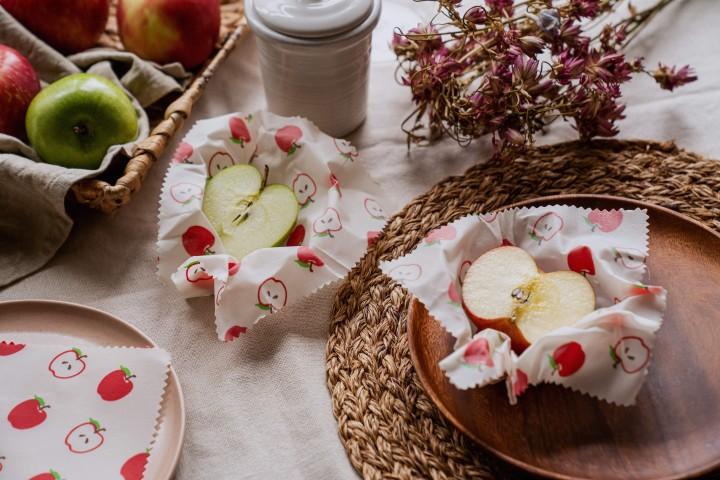 nuts innovations Bienenwachtuch Apfel 2er Set