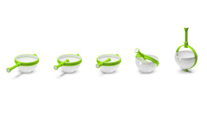 Nuts Innovations Spina Salatschleuder Und Sieb