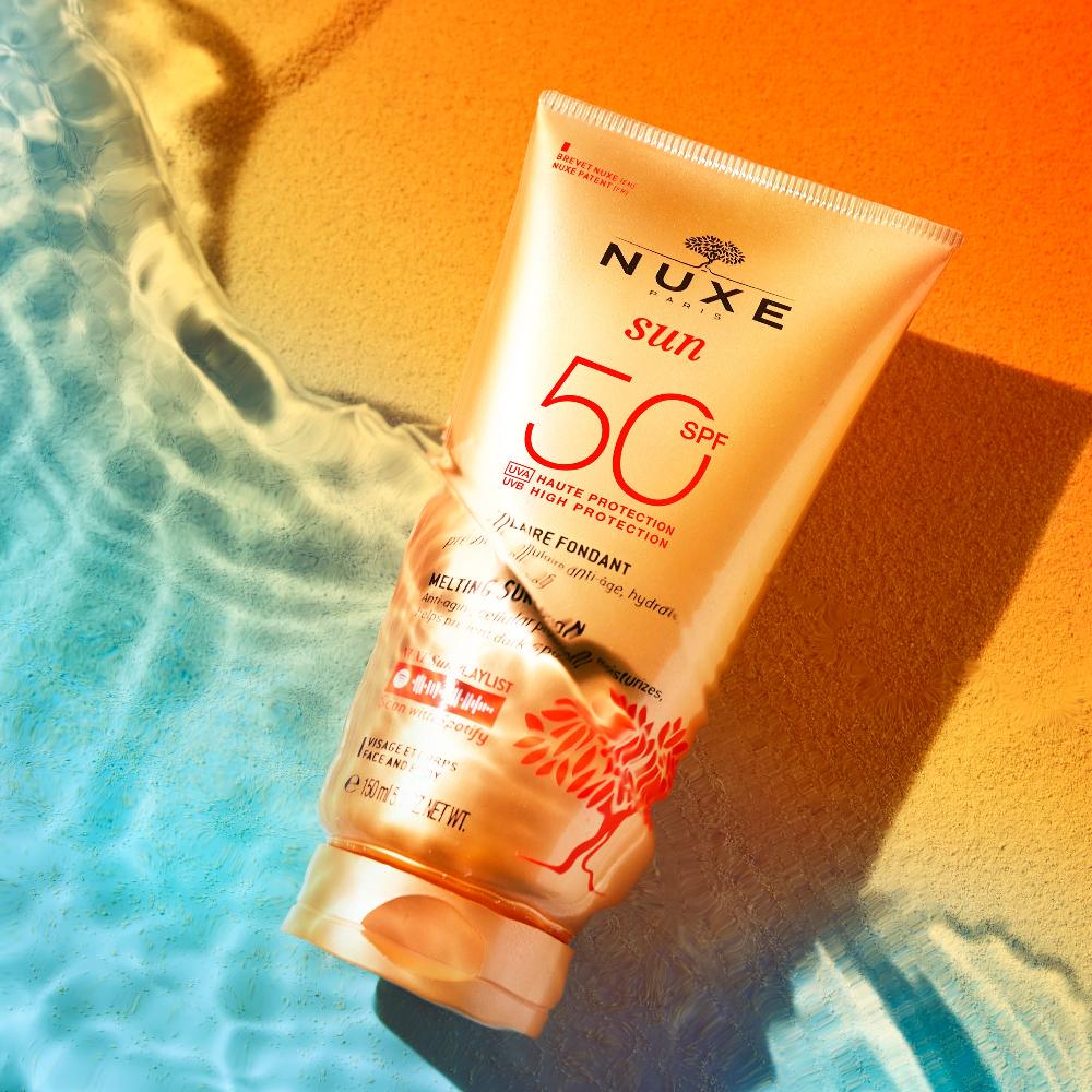 nuxe Lait Solaire Fondant Haute Protection SPF50 visage et corps