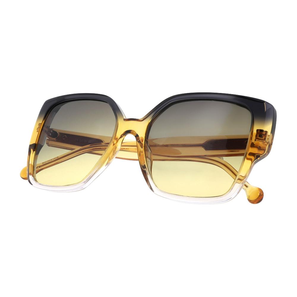 Nuxe Lunettes De Soleil Iconic Carrée - Dégradé Gris Jaune