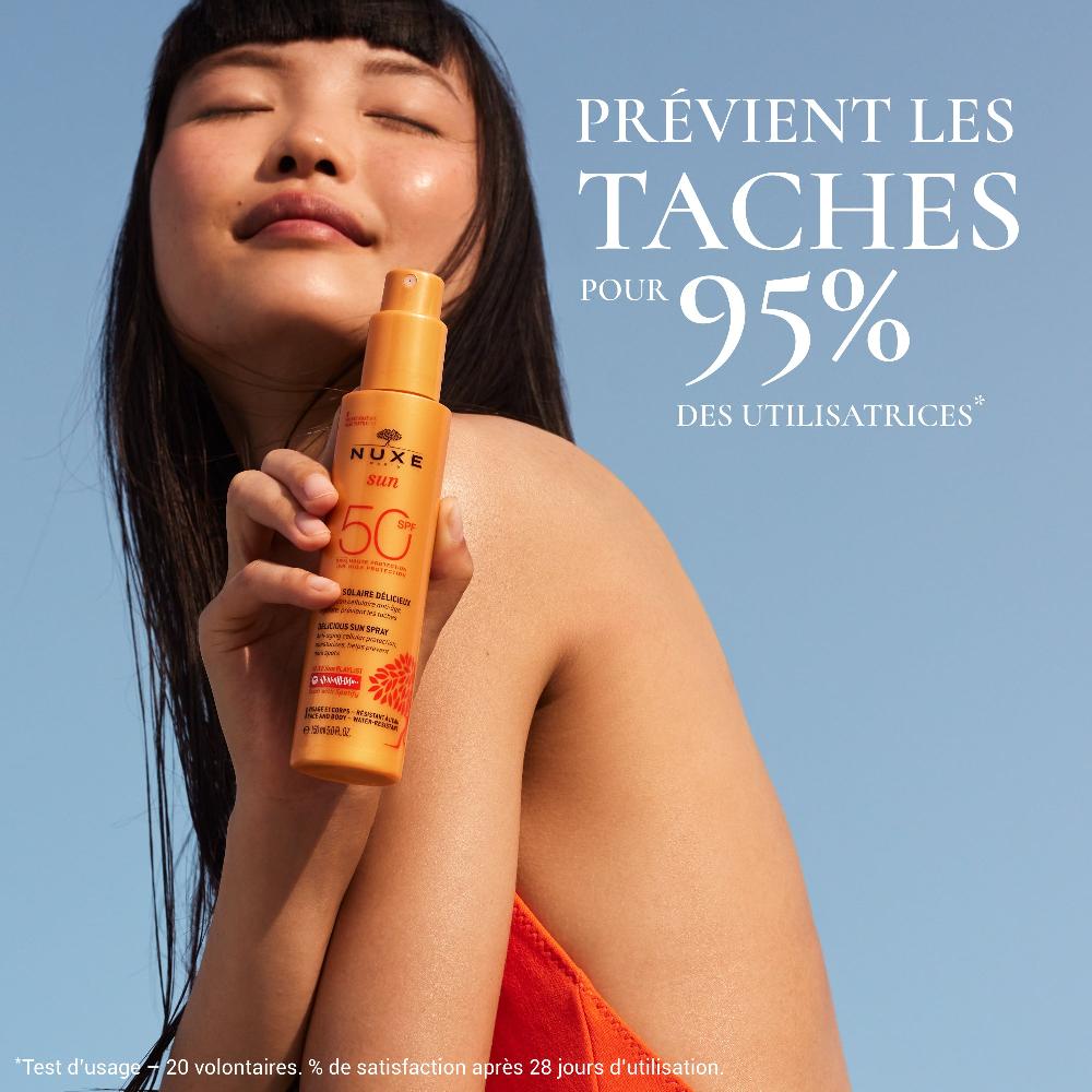 Nuxe Spray Solaire Délicieux Haute Protection SPF50 Visage Et Corps