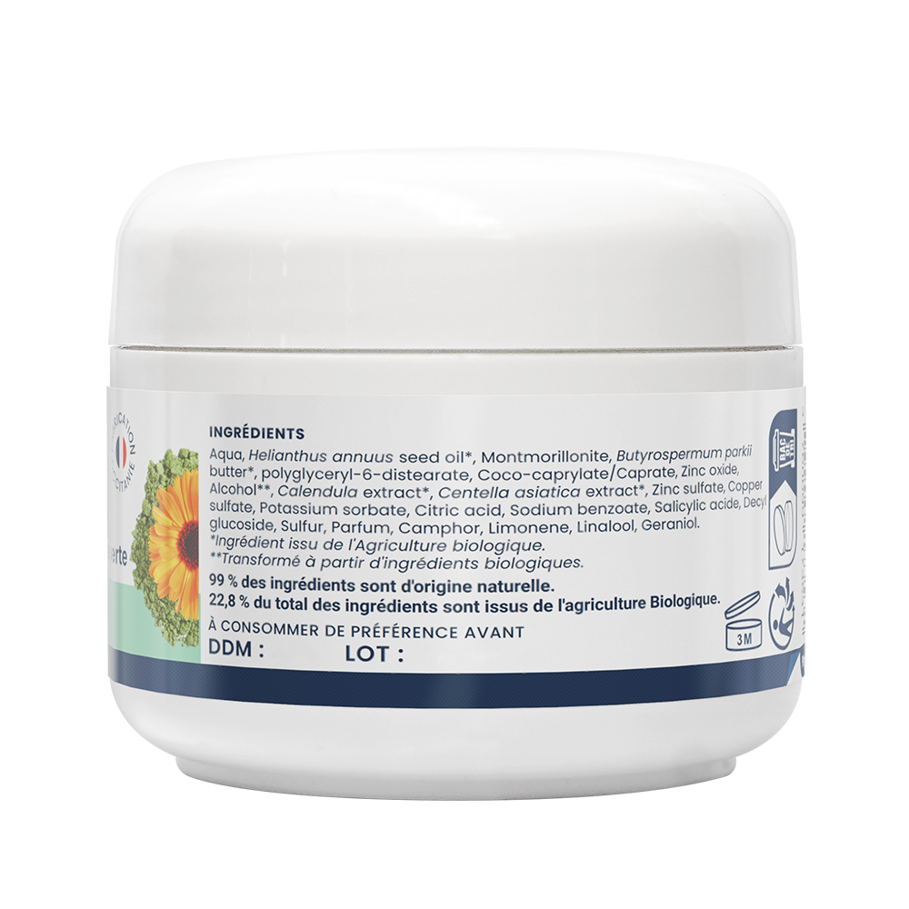 Oemine Masque Visage à L’Argile Verte ACNEZINC – Oemine