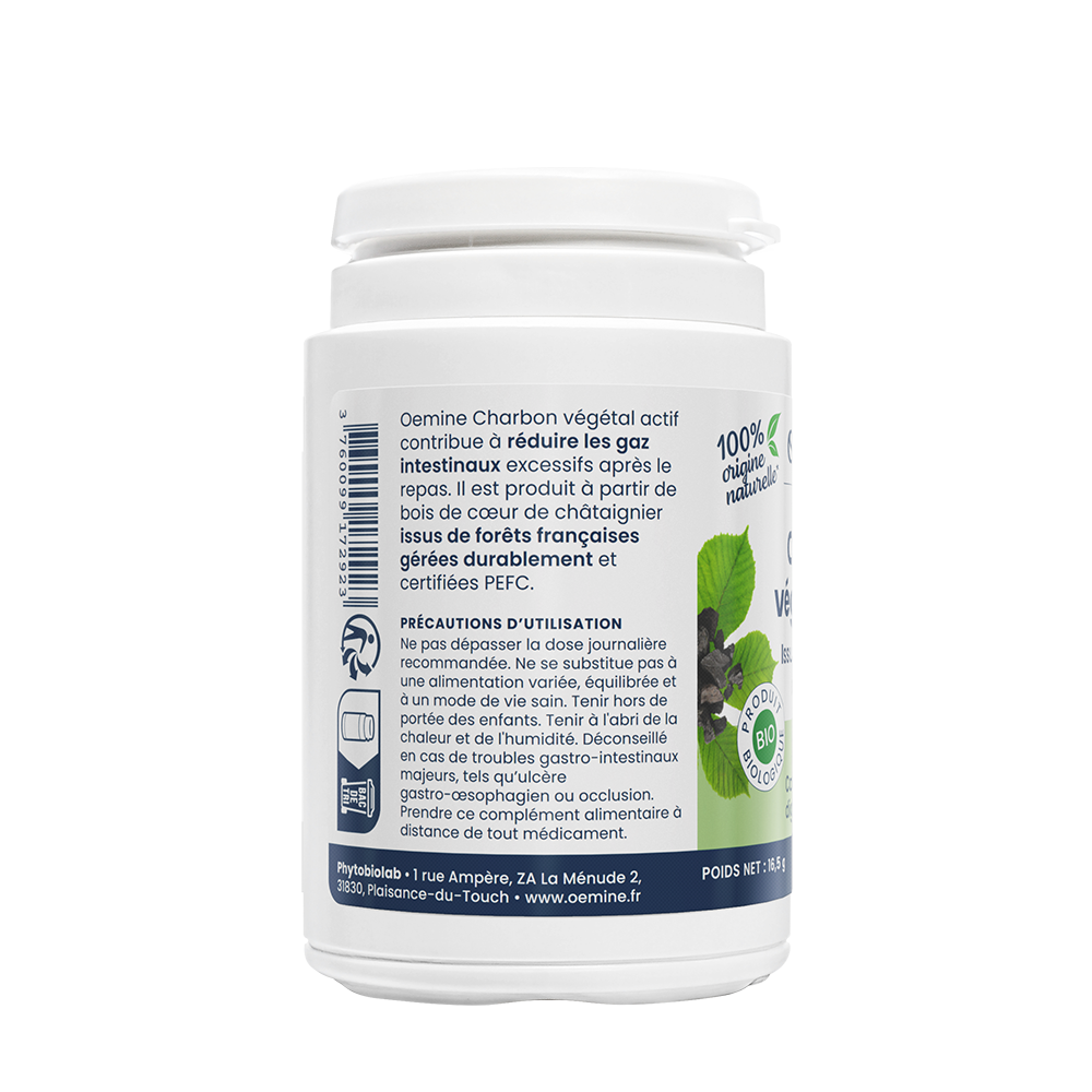 Oemine Charbon Végétal Actif – Oemine