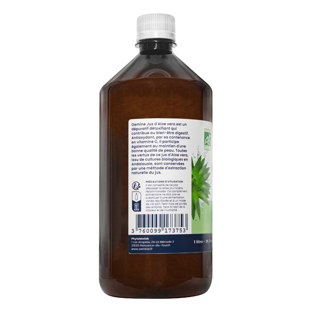Oemine Jus D’Aloe Vera Alimentaire Bio – Oemine