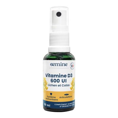 Oemine Vitamine D3 .600 UI Végétale – Oemine