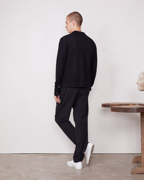 Officine Generale Cardigan Keaton LYOCEL COTON SOIE