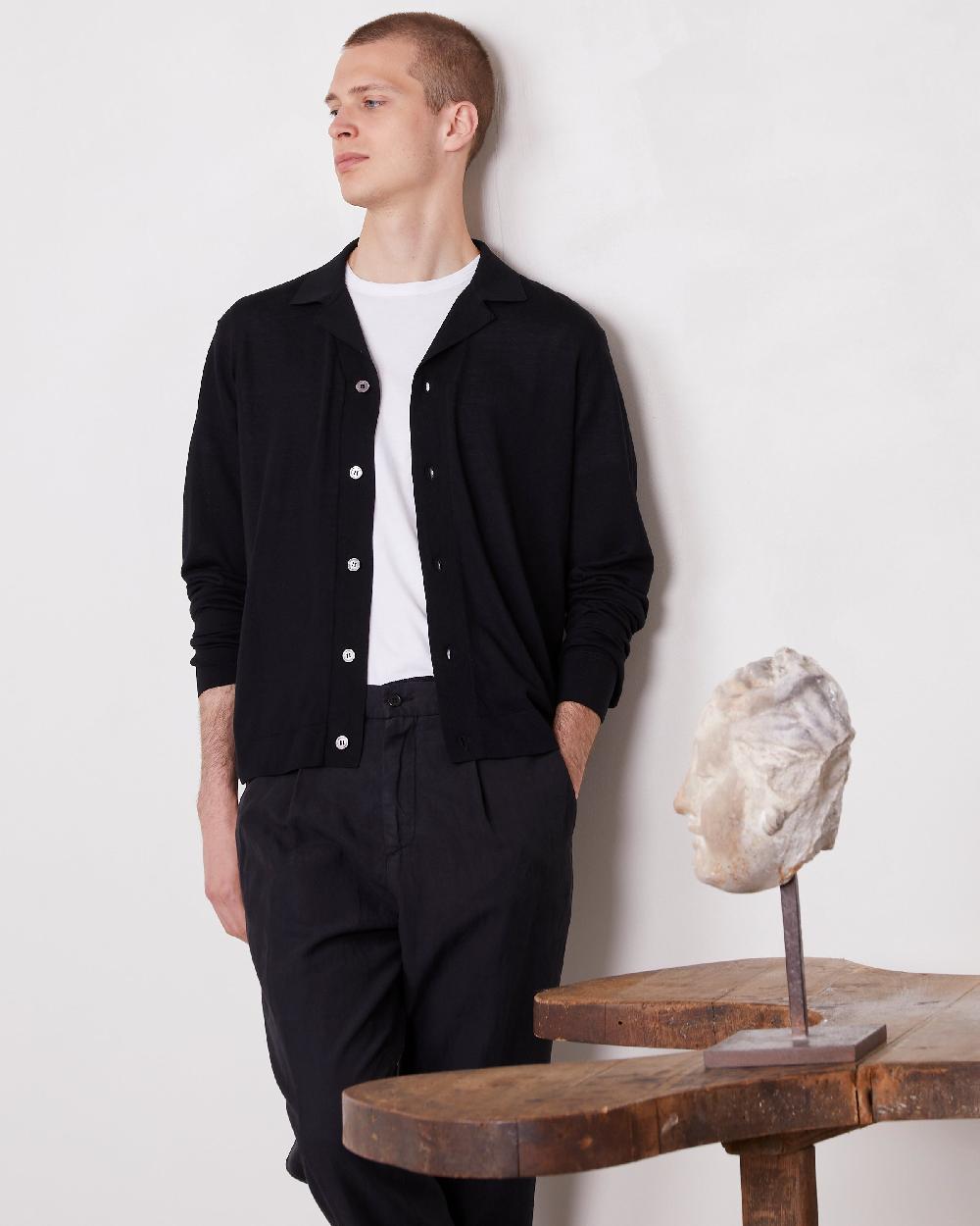 officine generale Cardigan keaton LYOCEL COTON SOIE