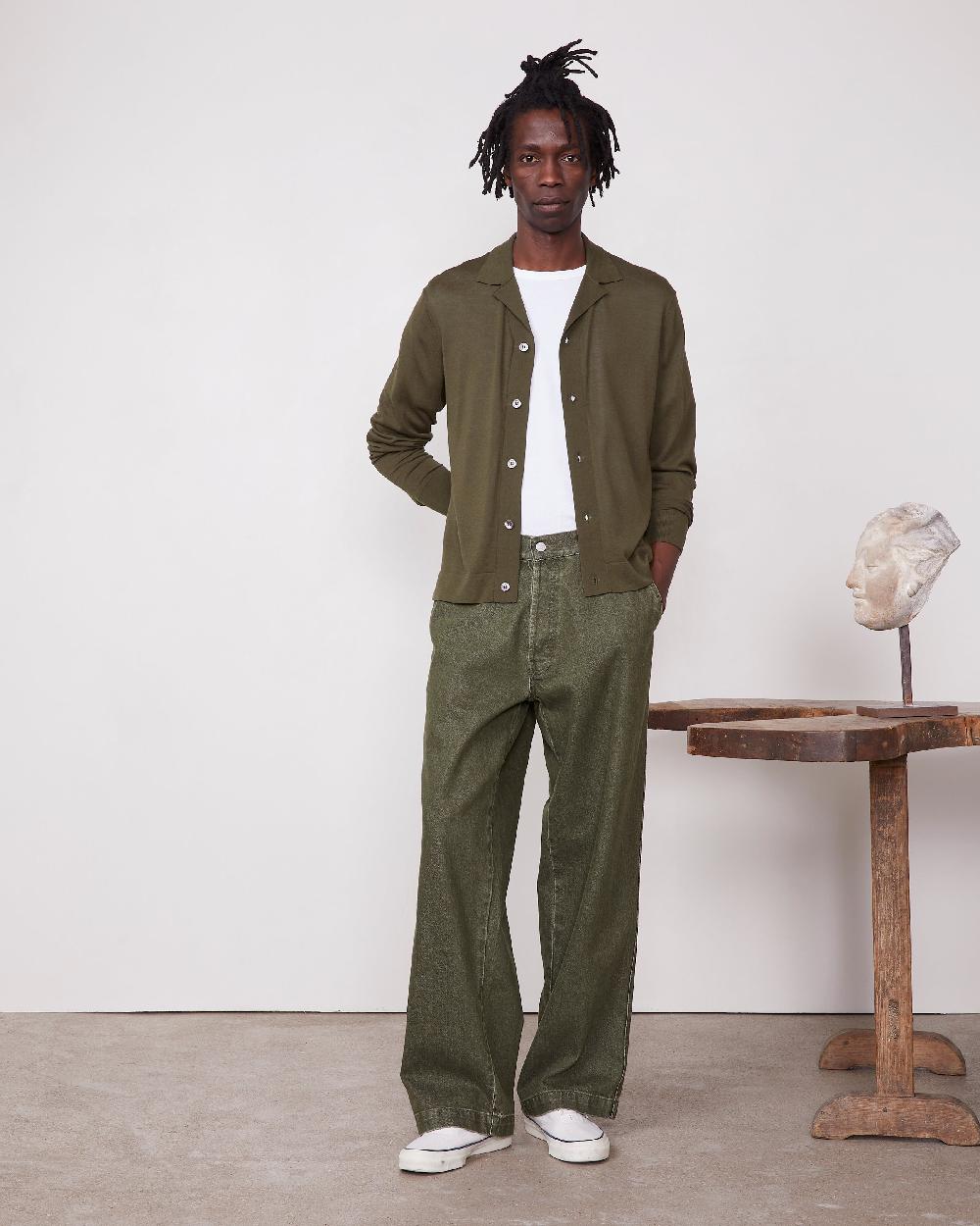 officine generale Cardigan keaton LYOCEL COTON SOIE