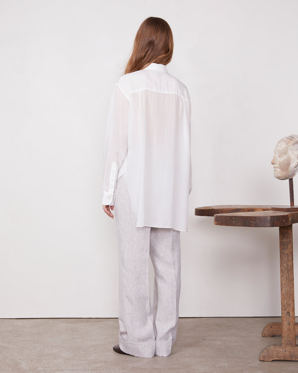 Officine Generale Chemise Augustine Voile Lyocell ECRU