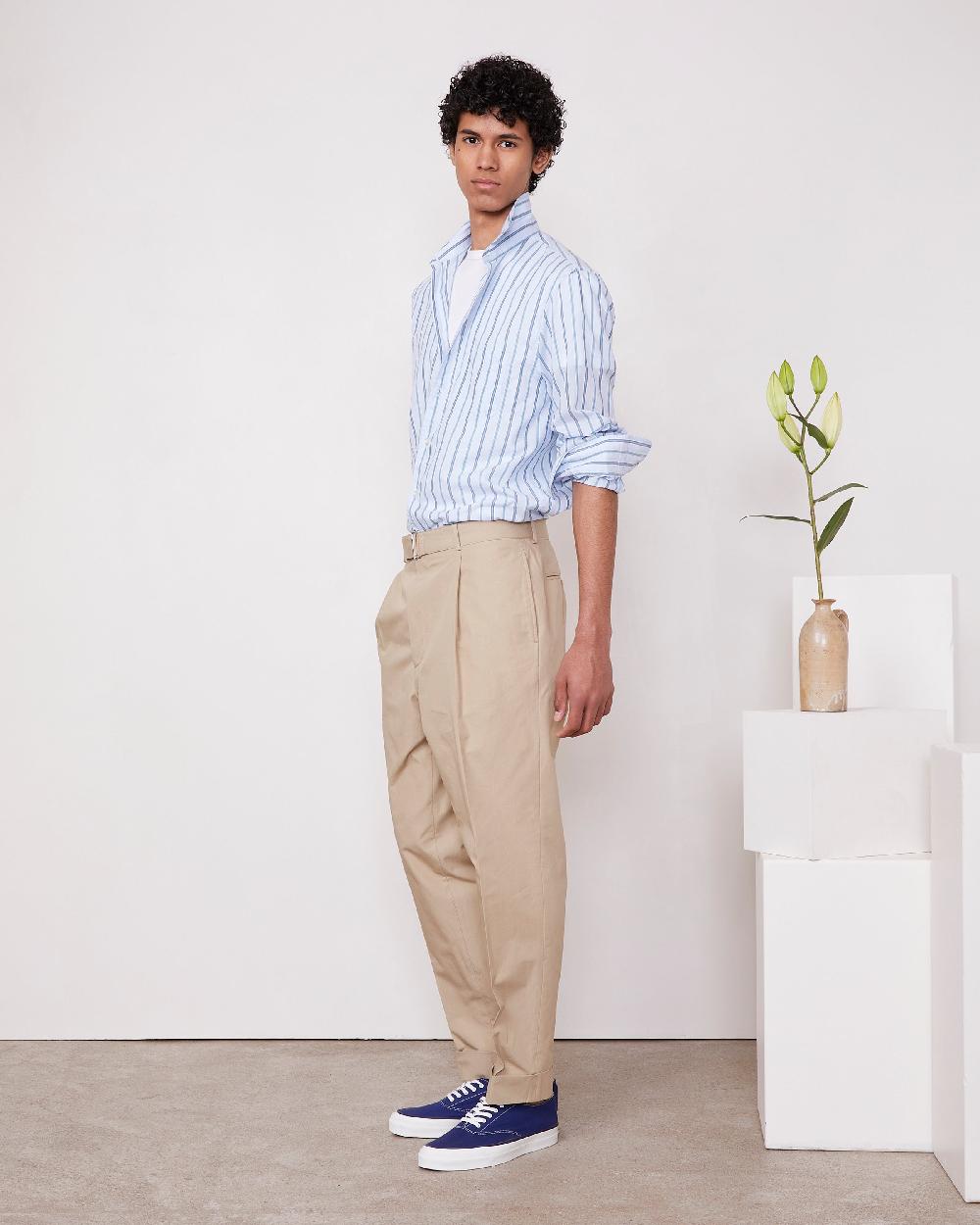 officine generale Chemise benoit Popeline de cotton rayées