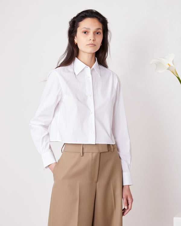Officine Generale Chemise Cataleya Popeline De Coton BLANC