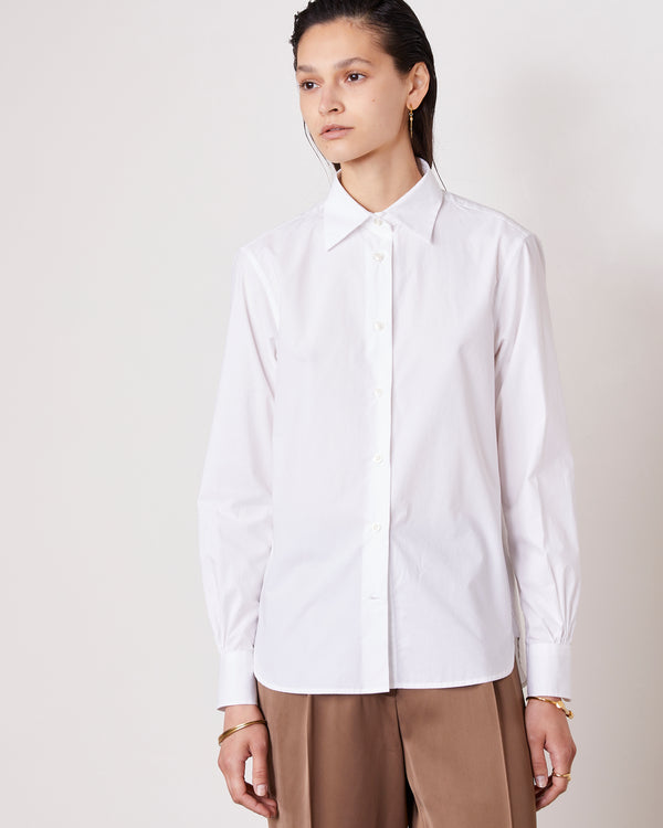 Officine Generale Chemise Colombe Popeline De Coton BLANC