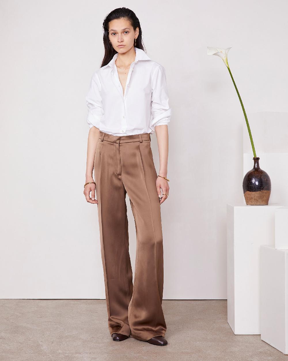 officine generale Chemise colombe Popeline de coton BLANC