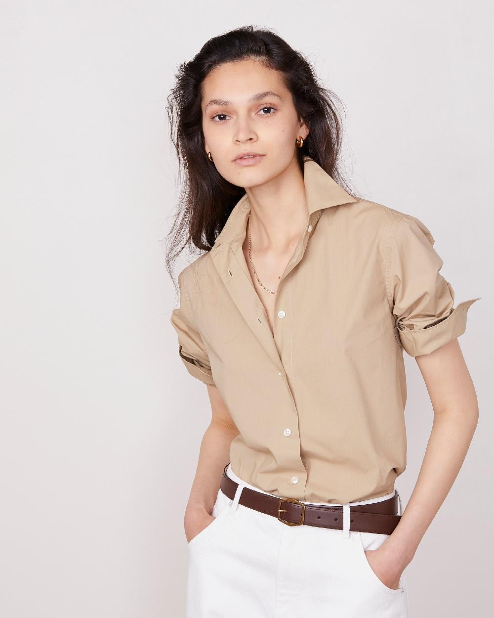 officine generale Chemise ella Popeline de coton KHAKI