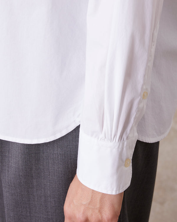 Officine Generale Chemise Faye Popeline De Coton BLANC