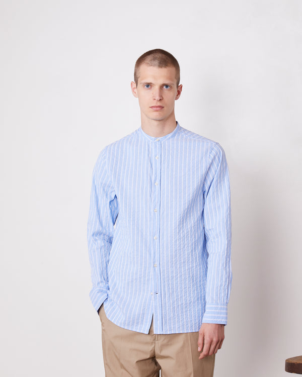 Officine Generale Chemise Gaston COTON DREAMBLUE/WHITE