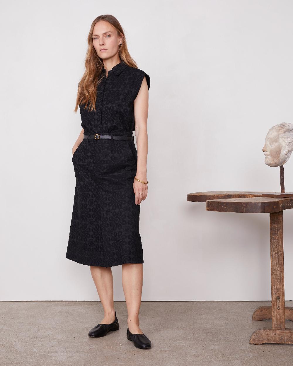 officine generale Chemise iseult COTON JAPONAIS NOIR