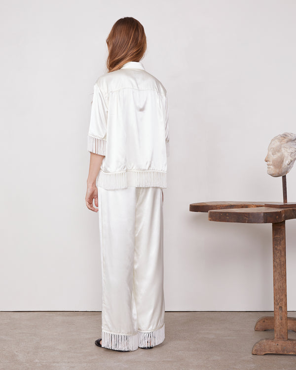 Officine Generale Chemise Miley Viscose Italienne ECRU