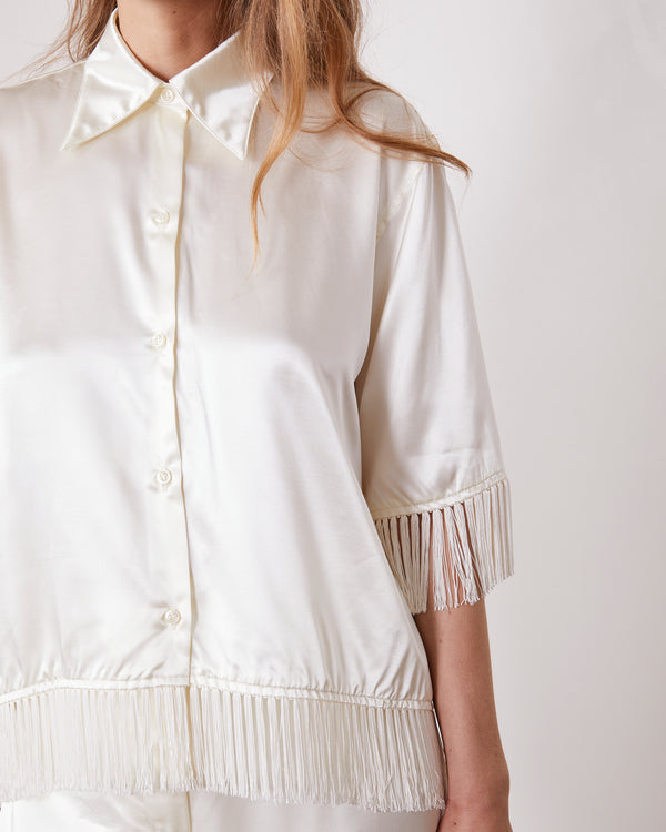 Officine Generale Chemise Miley Viscose Italienne ECRU