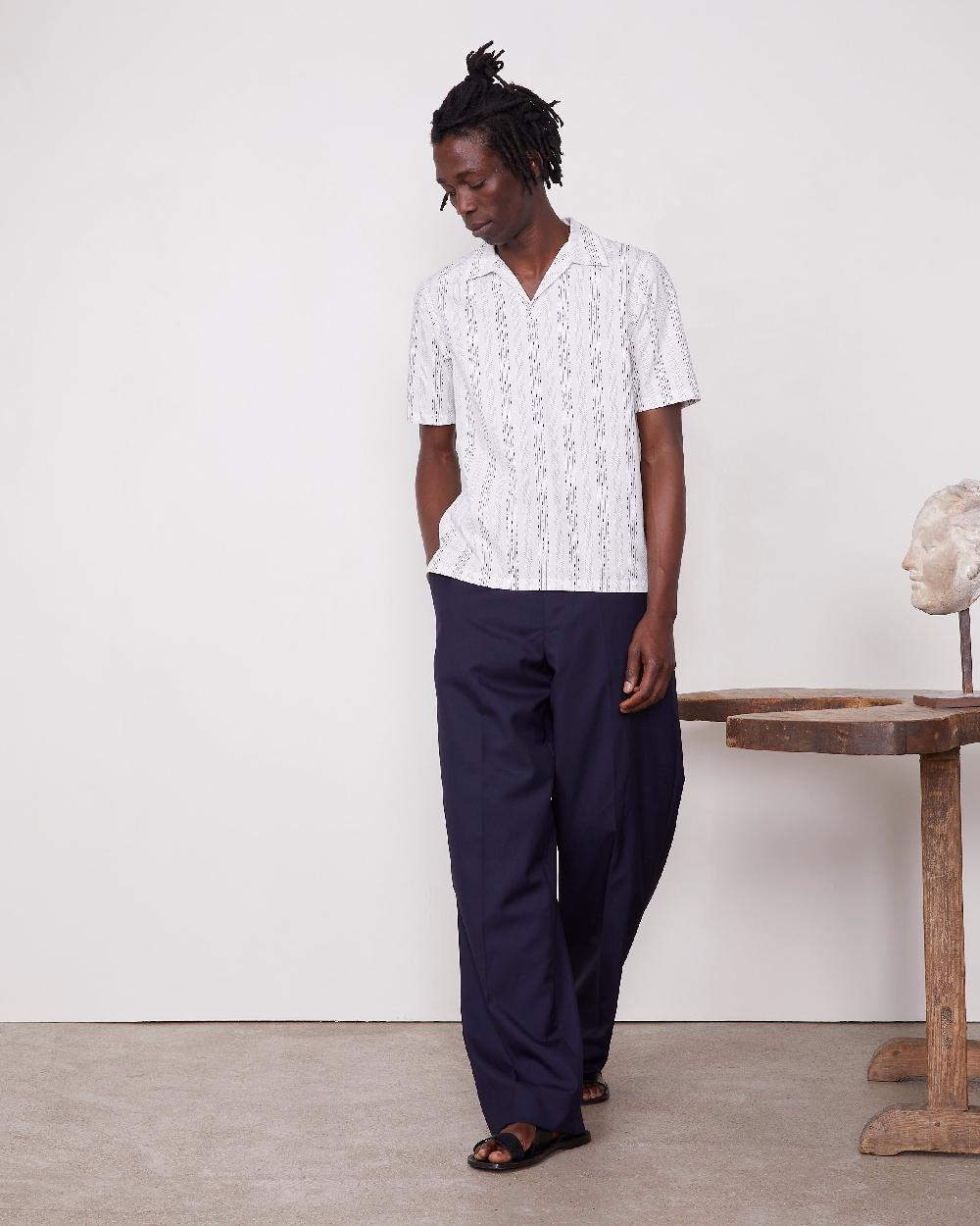 officine generale Chemise yann COTON WHITE/NIGHTSKY