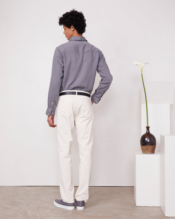 Officine Generale Chemise Younes Sergé De Coton Lyocell