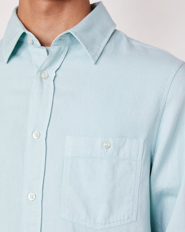 Officine Generale Chemise Younes Sergé De Coton Lyocell