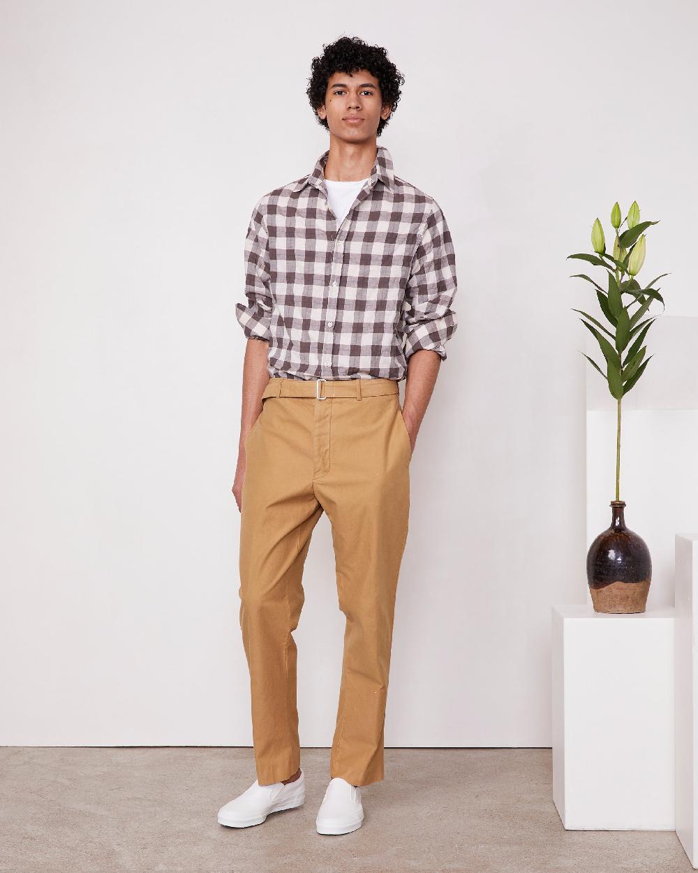 officine generale Chino hoche TWILL TEINTE EN PLONGÉE KHAKI