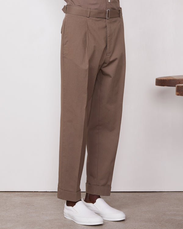 Officine Generale Chino Louis COTON ELASTHANE TAUPE
