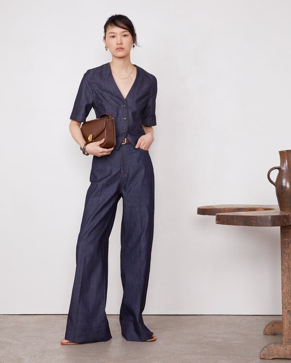 Officine Generale Jean Ginger Coton Lyocell Modal DARK INDIGO