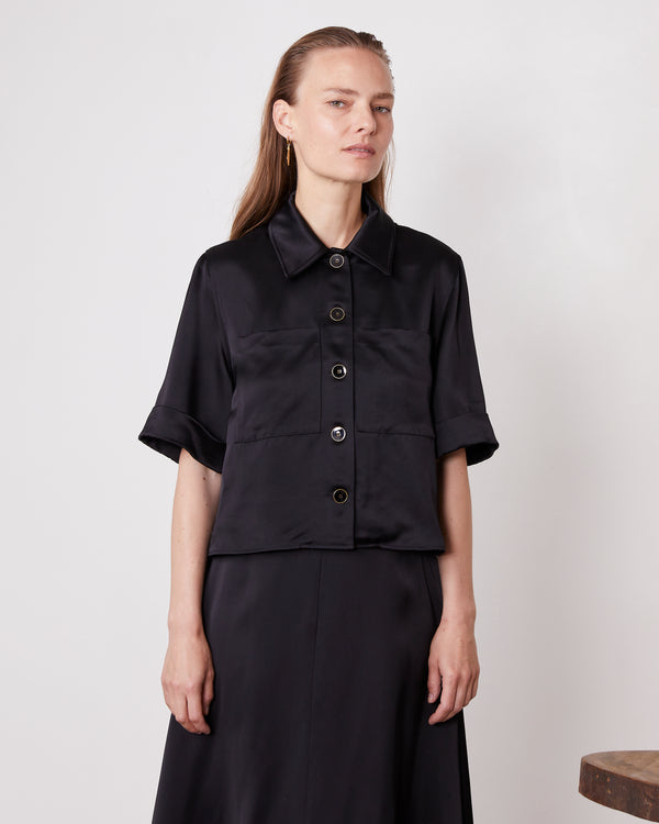 Officine Generale Chemise Lenka Viscose NOIR