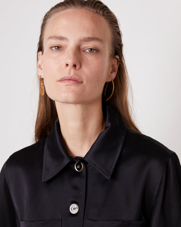 Officine Generale Chemise Lenka Viscose NOIR