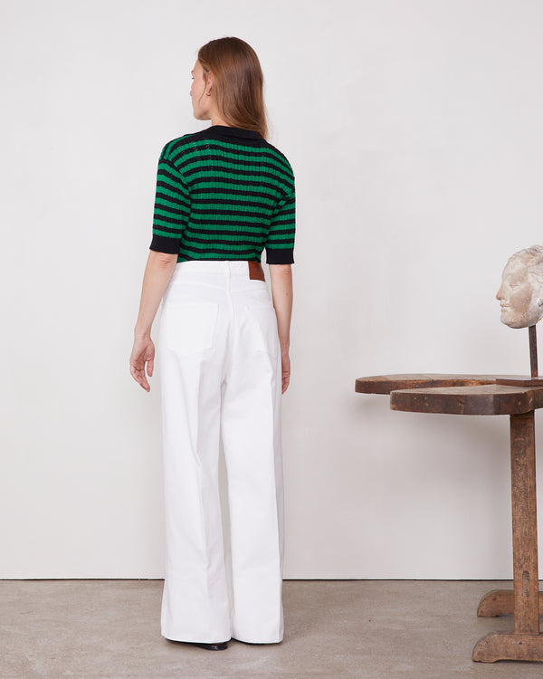 Officine Generale Jean Ginger Denim De Coton BLANC