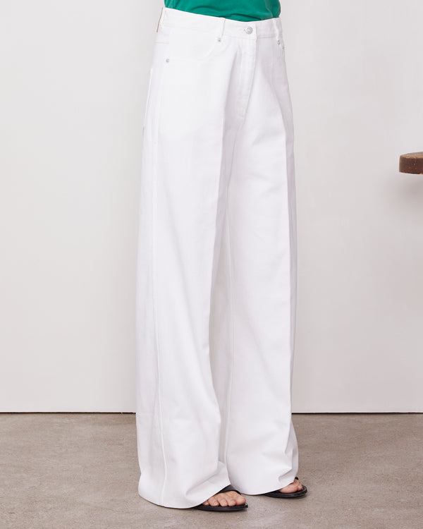 Officine Generale Jean Ginger Denim De Coton BLANC