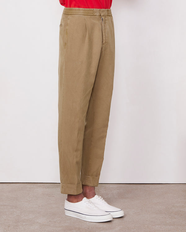Officine Generale Pantalon Drew TWILL TEINT CIGAR