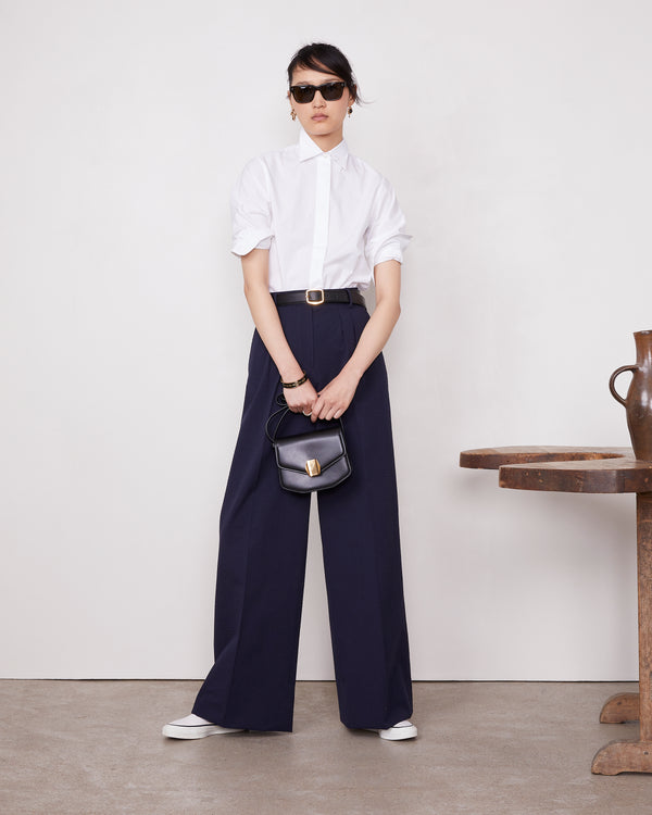 Officine Generale Pantalon Elia Coton MARINE FONCE