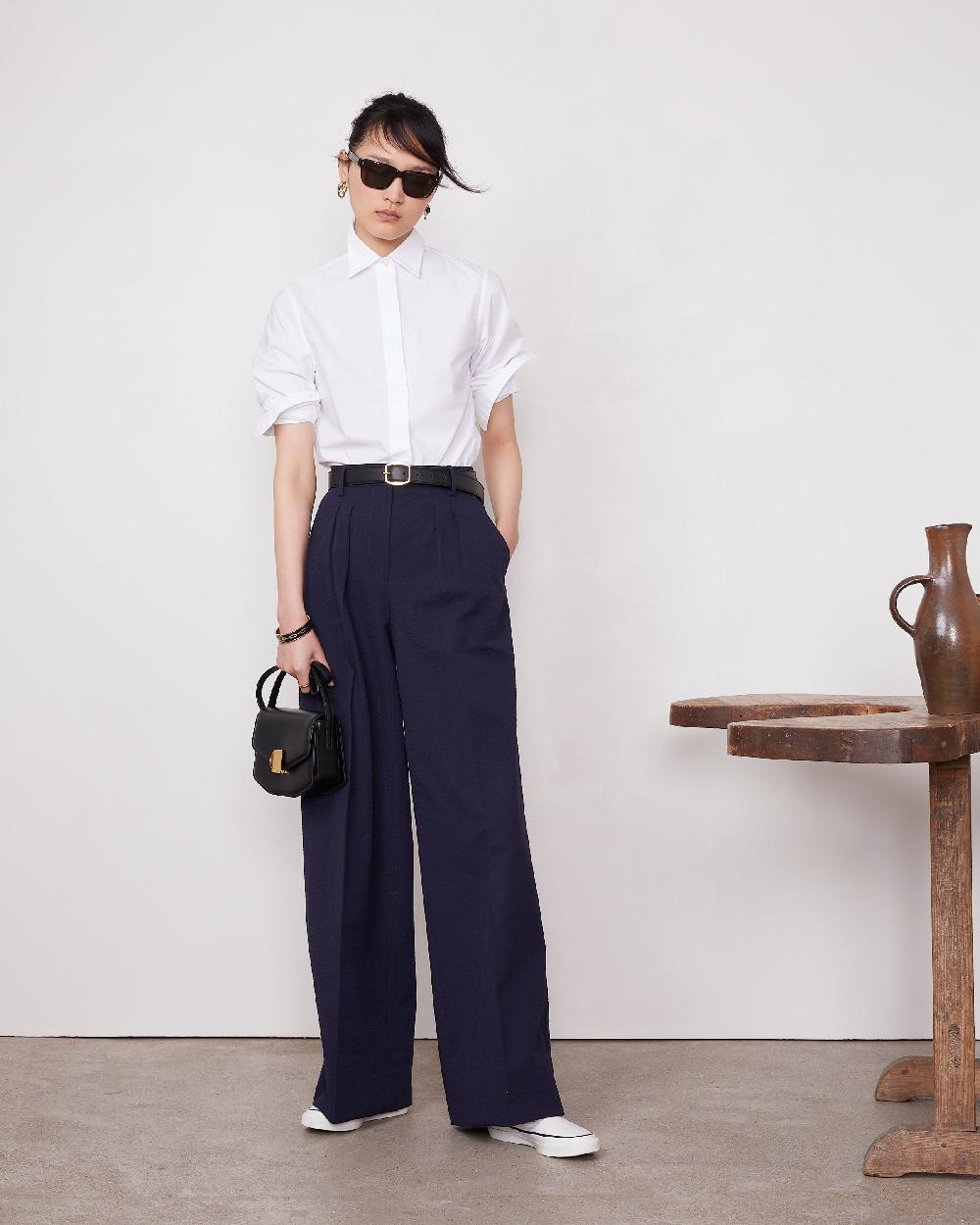 officine generale Pantalon elia Coton MARINE FONCE