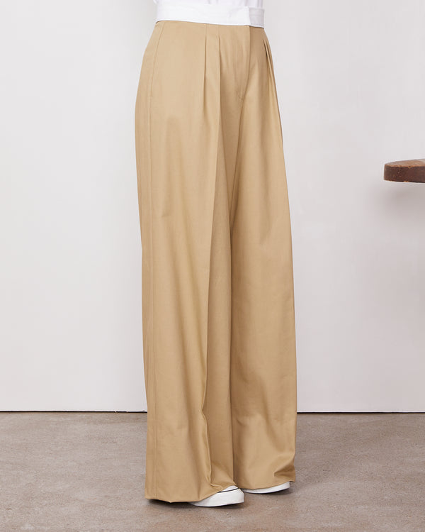 Officine Generale Pantalon Elia Twill De Coton TAN