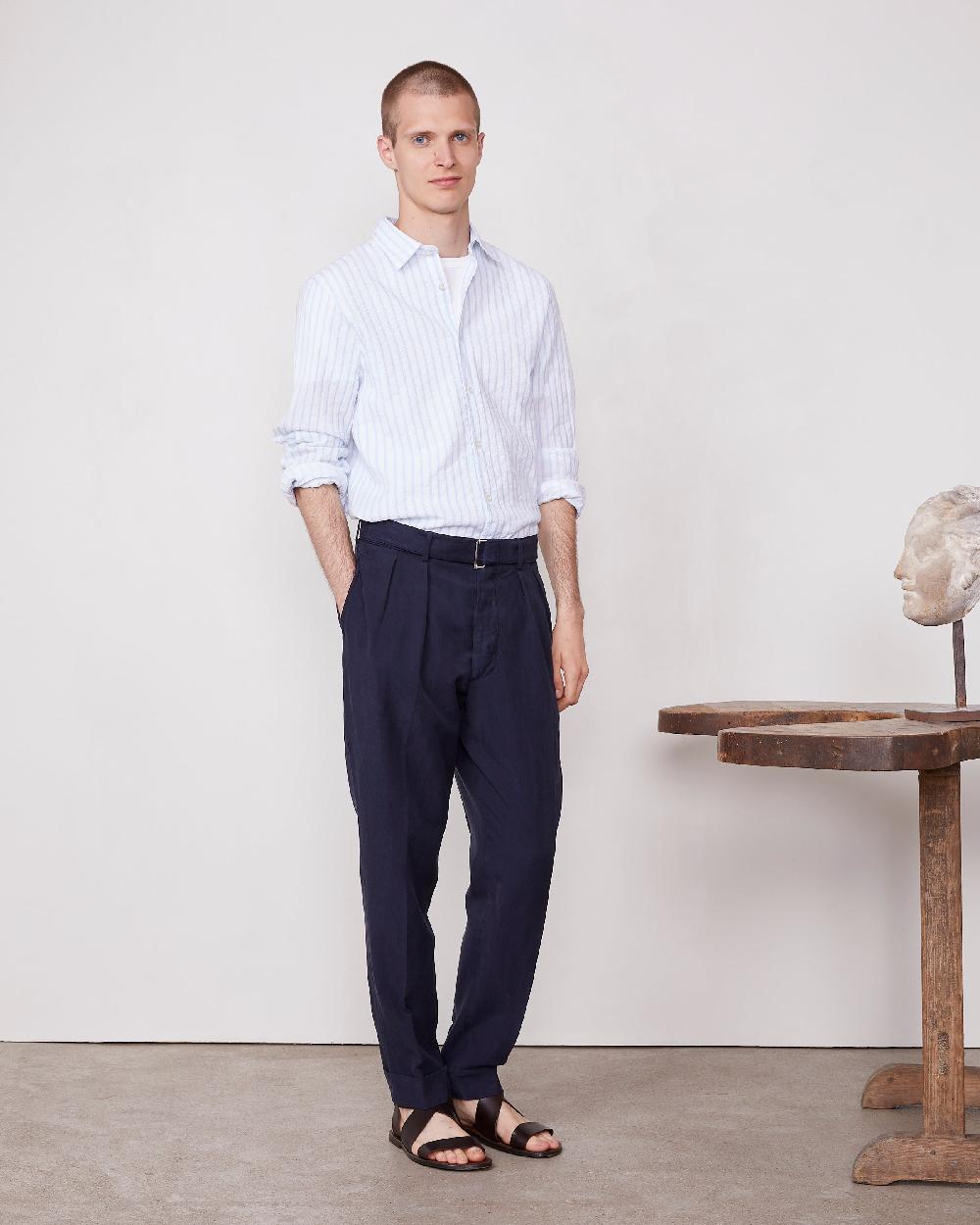officine generale Pantalon pierre LYOCEL LIN COTON