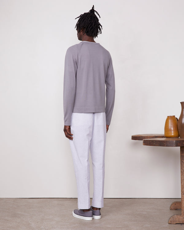 Officine Generale Pull Nate LYOCEL COTON SOIE