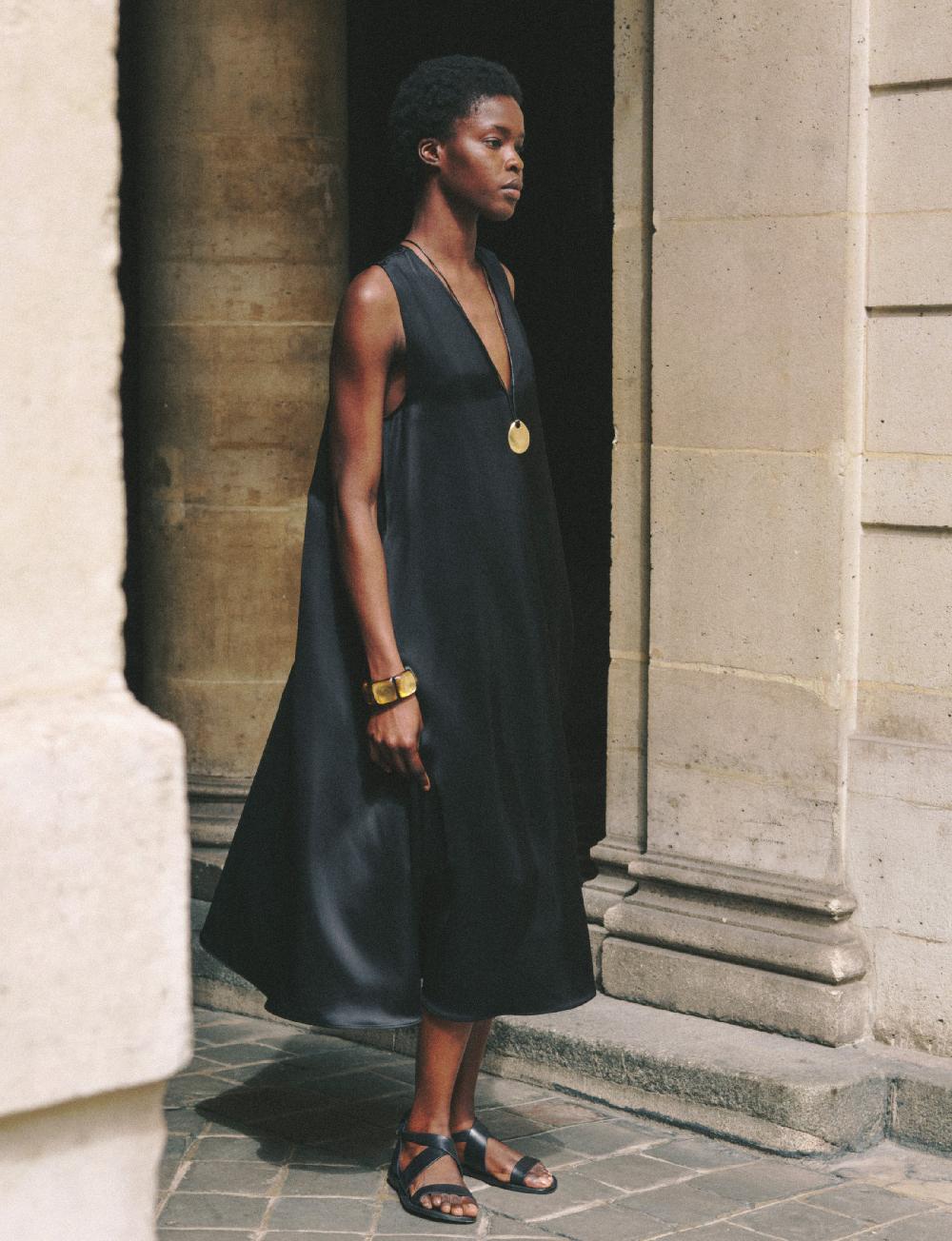 officine generale Robe ila Viscose italienne NOIR