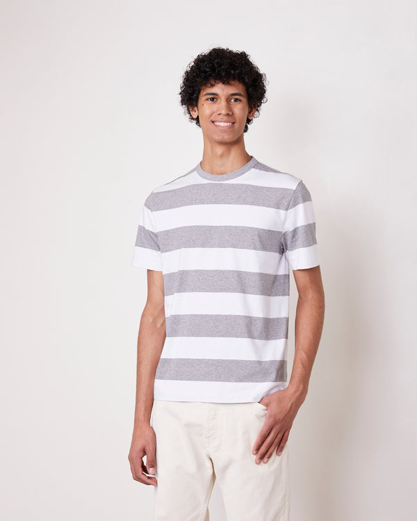 Officine Generale T-shirt Coton Bio Rayé