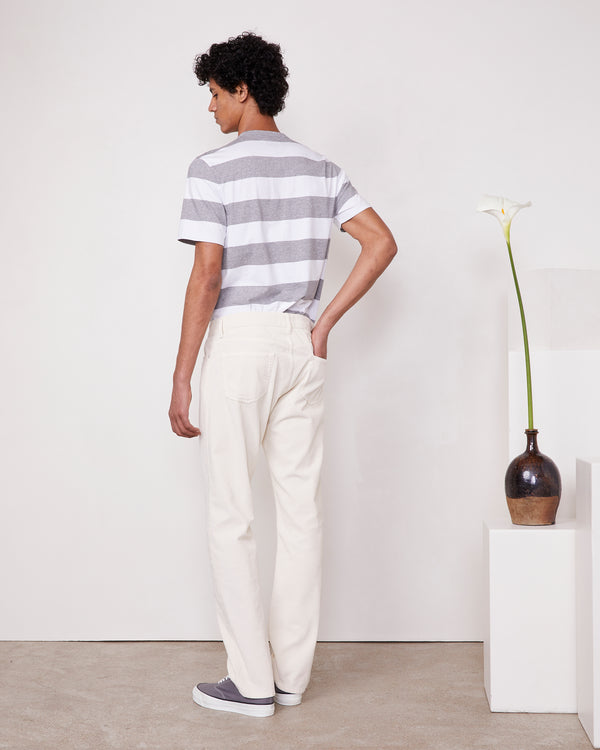 Officine Generale T-shirt Coton Bio Rayé