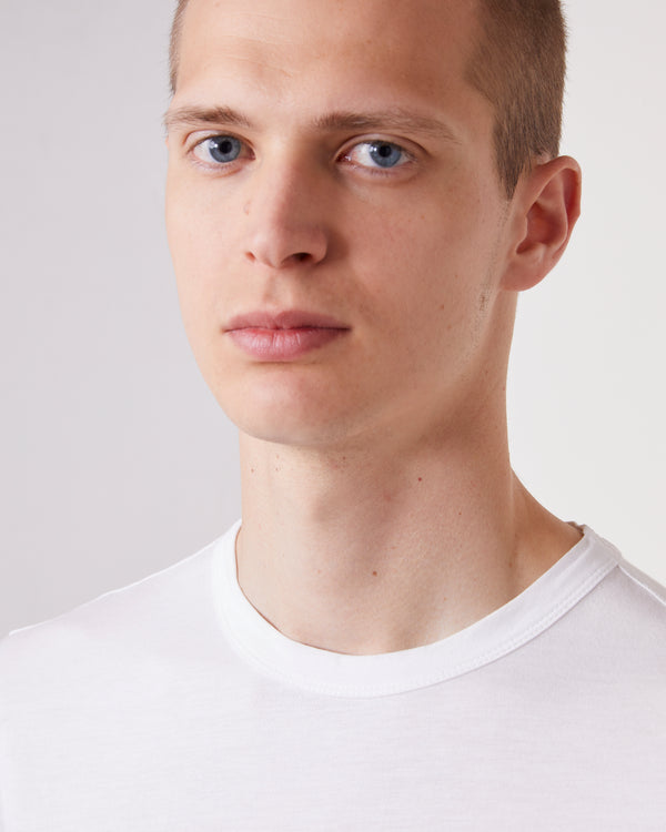 Officine Generale T-shirt LYOCEL COTON BLANC
